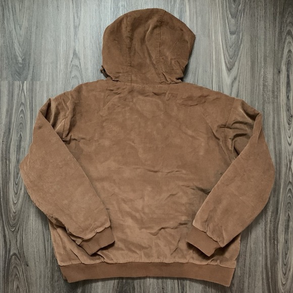 Alpine Design Women's Corduroy Quilted Full Zip Hoodie XL Roasted Coffee NWT $88 - Picture 8 of 11